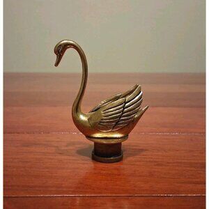 Swan Bird Lamp Finial Shade Topper Brass Retro Graceful Bird Lover 2.75" Single